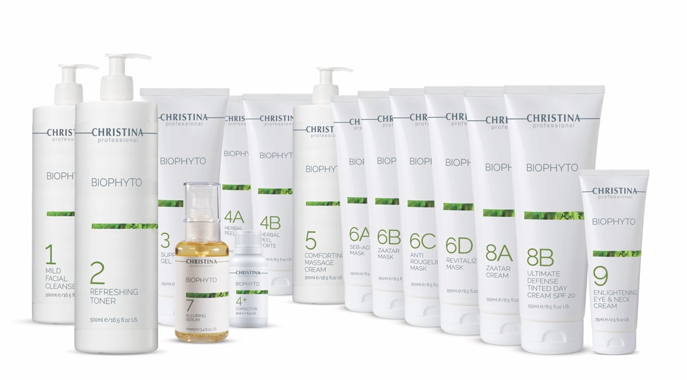 gamme de produits Peeling BioPhyto de Christina Cosmetics